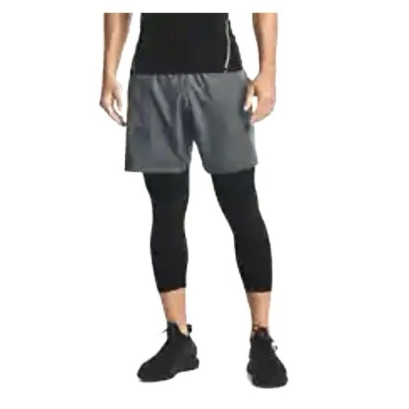 Under Armour Graphic Woven Pitch Gray Athletic Shorts Men's Size XXL New - Picture 1 of 4